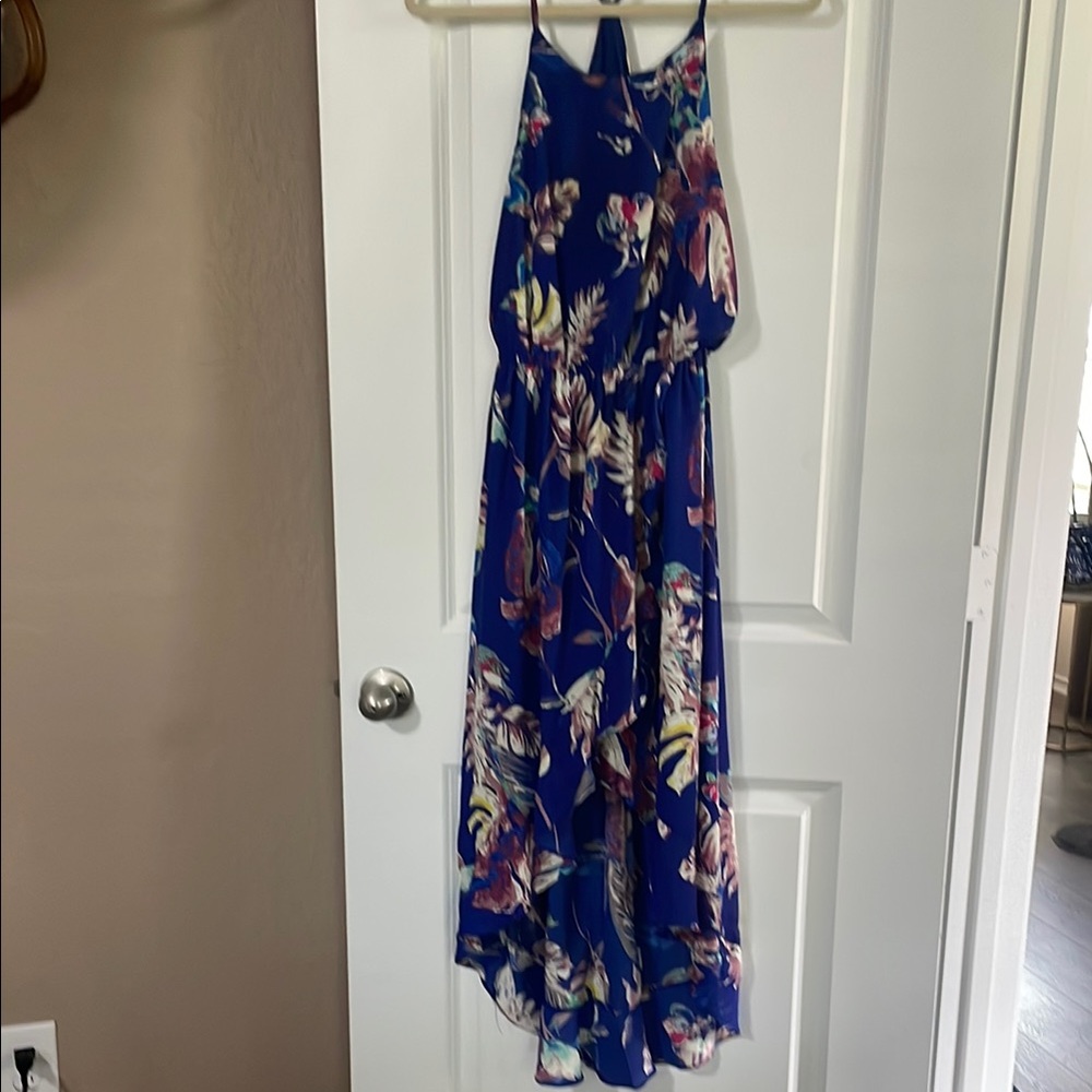 Floral Blue Maxi Dress